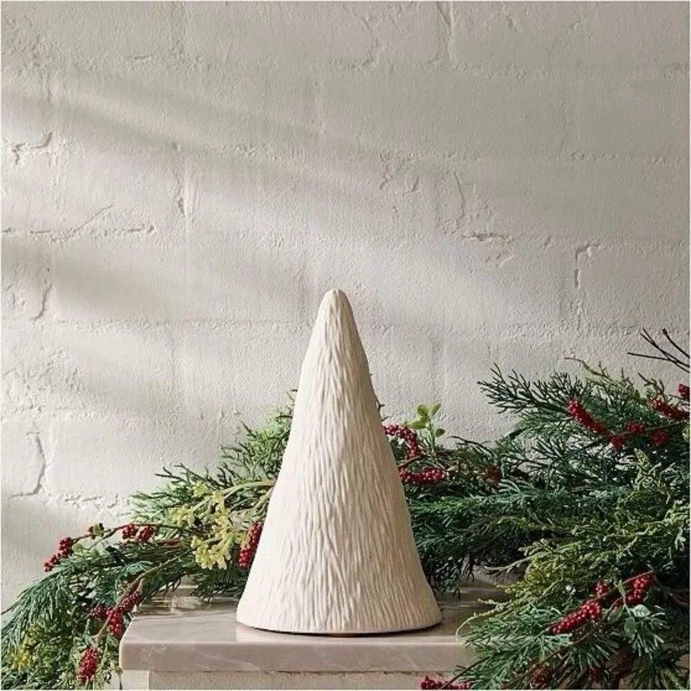 West Elm Set of 2 Ceramic Trees White – NEW in Box